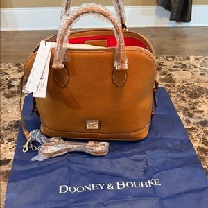 Dooney & Bourke Brown Leather Satchel